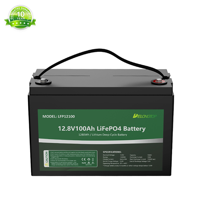 12V 100AH wiederaufladbare Lifepo4 Lithium-Eisen-Phosphat-Batterie für Fischfinder