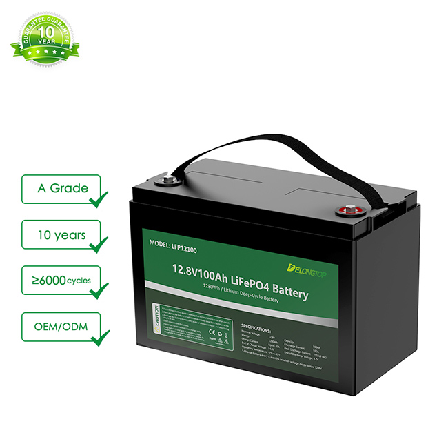 12V 100AH wiederaufladbare Lifepo4 Lithium-Eisen-Phosphat-Batterie für Fischfinder